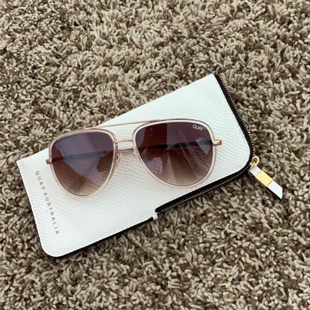 New QUAY Clear All In Sunglasses